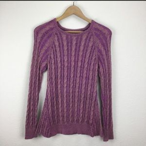 Textile Elizabeth & James Cable Knit Sweater Sz Small
